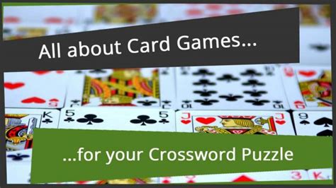 card game dan word|card game crossword clue.